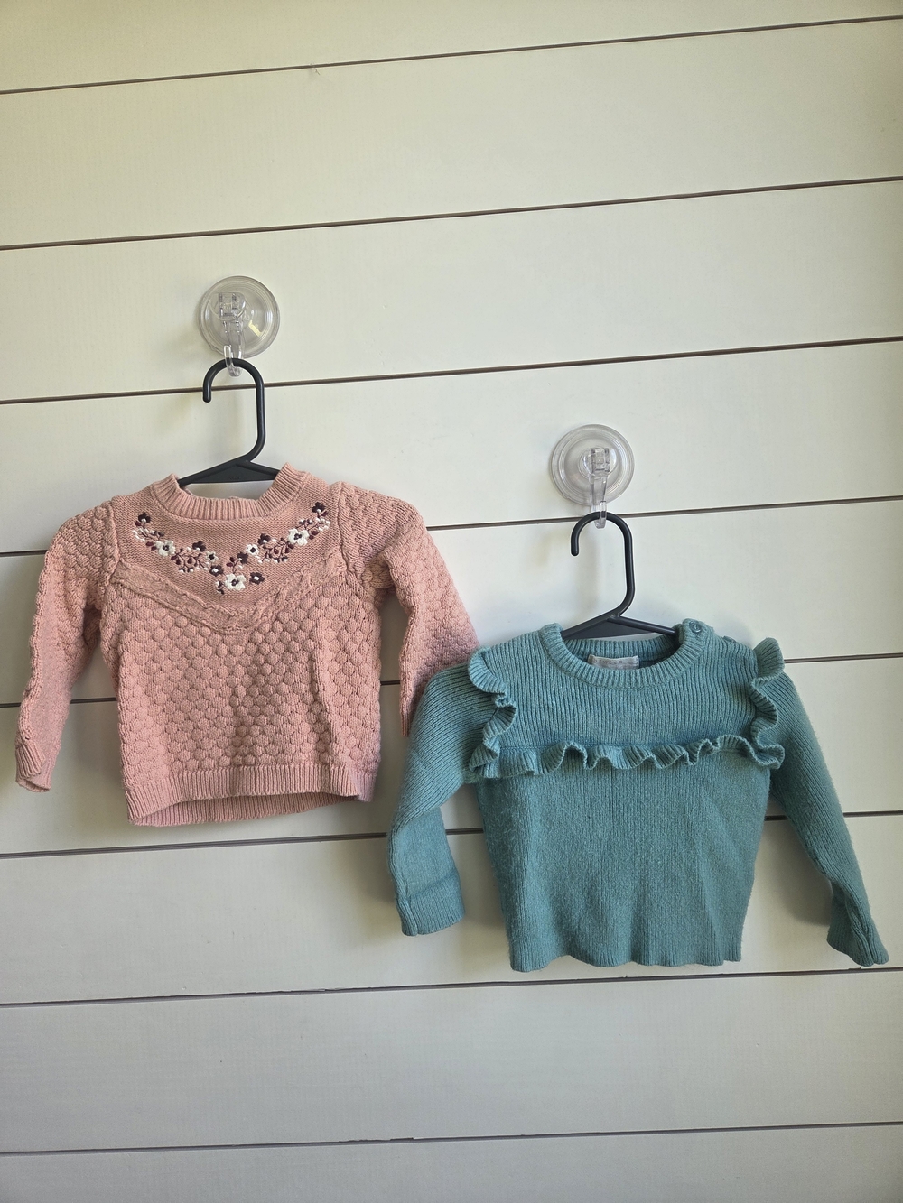 Nicole Miller Pink Knit Floral Sweater